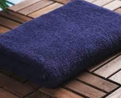 Elstone Home Bath Towel 600 Gsm | Zero Twist Egyptian Cotton Extra Large (Blue)