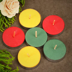 MULTI COLOUR TEALIGHT CANDLES FOR DIWALI & PARTY DECORATIVE CANDLES | SET OF 50