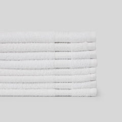 Kopa By Bianca 100% Cotton Soft Terry Face Towel 400 Gsm (White) -Pack Of 8