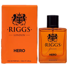 Riggs London Hero Eau De Parfum 100ml 3.4 Fl.oz. Perfect Gift For Husband | Long Lasting