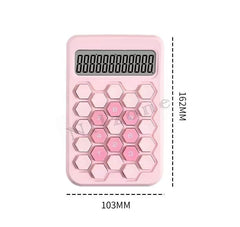 Nilzone Mechanical Switch Calculator Cute 12 Digit Large LCD Display And Buttons, Calculator With Large LCD Display Great For Everyday Life And Basic Office Work (Calculator-1)