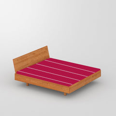Cotton Bed Sheet For Single Bed - 60 X 90 Inches, Red | Premium Sustainable 100% Cotton Fabric - Beautiful & Soft Touch, Perfect For Everyday Use