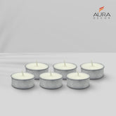 NATURAL TEALIGHT CANDLE | PURE SOY WAX 15GM | PACK OF 6 BURNING TIME 5 HR