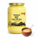 Pure Himalayan Badri A2 Cow Ghee By Kisaansay | Traditionally Bilona Churned Pure Desi Ghee Perfect For Body Joint Pain | (1 Litr) 33.8 Ounce | Jar Pack