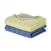 Doctor Towels, Banana Double Cloth Bath Towel, Super Soft & High Absorbency Towels For Sensitive Skin, Quick Dry Towels For Bath Large Size Pack Of 2 (Blue & Green)