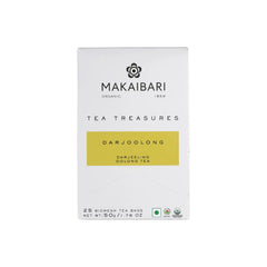 Makaibari Tea Treasures Darjoolong Tea - 50gm, 1.7 Ounce, 25 Tea Bags | USDA Certified Premium Darjeeling Oolong Tea - Darjeeling Long Leaf Tea | Medium Caffeine