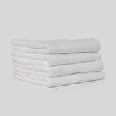 Kopa Quick Dry 100% Cotton Soft Terry Face Towel 640 Gsm | Quick Dry 100% Cotton Super Absorbent, Lightweight (D'Ross) Face Towel (White)- Pack Of 4