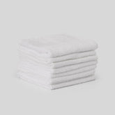 Kopa By Bianca 100% Cotton Soft Terry Face Towel 400 Gsm (White) -Pack Of 8