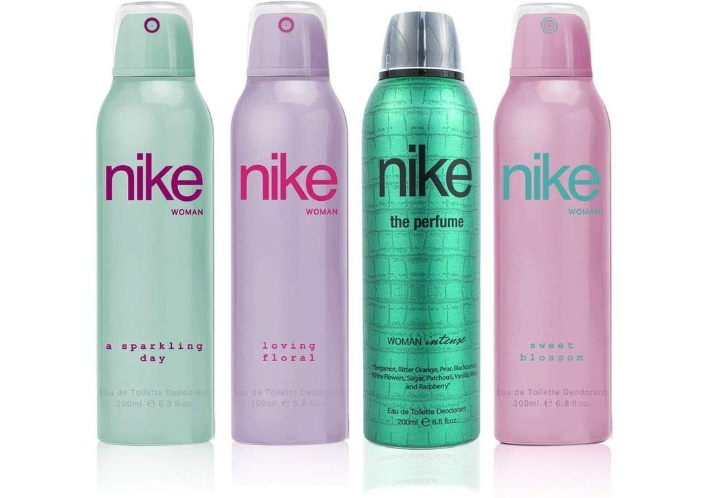 Nike A Sparkling, Loving Floral, The Perfume Intense & Sweet Blossom Eau De Toilette Deodorant 800ml 27.0 Fl.oz. Pack Of 4 | Perfect Gift For Wife Nike A Sparkling, Loving Floral, The Perfume Intense & Sweet Blossom Eau De Toilette Deodorant 800ml 27.0 Fl.oz. Pack Of 4 | Perfect Gift For Wife