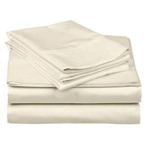 100% Microfiber Double Bedsheet With 2 Pillow Cover - 90 X 100 Inches, Ivory | Luxury & Durability | Lightweight Fabric Suitable For Warmer Seasons & Less Chilly Nights