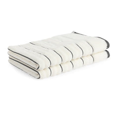 Spaces 100% Cotton Hand Towel 400 Gsm | High Loft Ribbed Texture High Absorbency Hand Towel -White