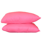 Premium Hotel Quality Soft Polyester Blend Fiber Pillow, Pink - 16x24 Inch | Standard Size, Neck Support, Washable, Removable Cover | Bed Pillow, Comfortable Pillow - Set Of 2