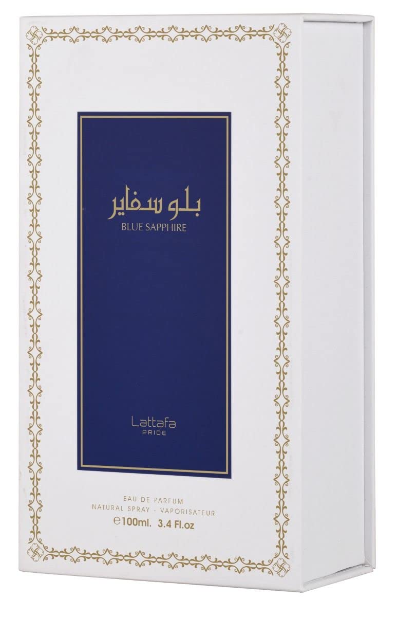 Lattafa Pride Blue Sapphire Eau De Parfum 100ml 3.4 Fl.oz. Luxury Unisex Fragrance | Long Lasting Lattafa Pride Blue Sapphire Eau De Parfum 100ml 3.4 Fl.oz. Luxury Unisex Fragrance | Long Lasting
