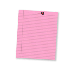 Wide Ruled 10.5x8.5 Pink & Blue, Inch 50-Sheet Lined Writing Note Pad, For Everyday, Pack Of 12
