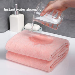Xolena Microfiber Bath Towel 500m Gsm | Quick-Dry & Highly Absorbent Ideal For Gym, Beach, Spa, Travel Towel (Pink)