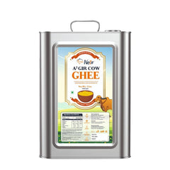 100% Natural A2 Gir Cow Ghee By Netar | Rich In Vitamins A & E Healthy Desi Ghee For Sweets | (5 Litr) 169.0 Ounce | Tin Container