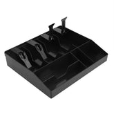 4 Slot Case Drawer, Counter Case Plastic Case Cash Register Box Cashier Coin Drawer Box Cash Drawer Tray, 32 * 27 * 6cm/12.60 * 10.63 * 2.36in, Colour - Black