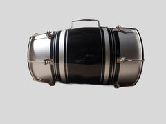 Baby Dholak Drum Nuts & Bolt - Black & Grey | Perfectly Symmetric Round Dholak - Dholak For Festival, Wedding, Satsang | Bolt Tuned Wedding Dholki - Suitable For Both Kids & Adults