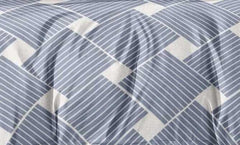 Printed Super King Size Double Bedsheet With Two Pillow Covers - 108 X 108 Inches, Grey & White | Smooth To Touch, Breathable & Long Lasting - Ideal For Everyday Comfort