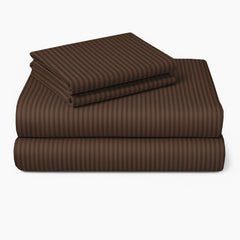 Cotton Single Bedsheet With One Pillow Cover - 90 X 60 Inches, Brown | Soft & Breathable Premium Printed Design Bedsheet