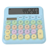 Mastano LCD Digital Calculator (Blue) |12 Digit & Big Round Buttons | Multi - Purpose Cute Calculator For Office, School, Home(Big: 16 X 15 X 2 Cm)
