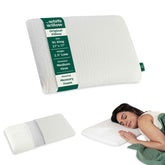 Thin Pillow For Sleeping, Orthopedic Cervical Pillow - XXL King Size - 2.5 Inch | Slim Memory Foam Pillow For Neck & Shoulder Pain Relief, Big Pillow, Washable Cover - Pack Of 1