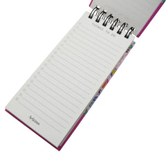 To Do List Notepad, Daily Planner Diary, Pages 129, Birthday Return Gift (Blue White Flower) 1Pc