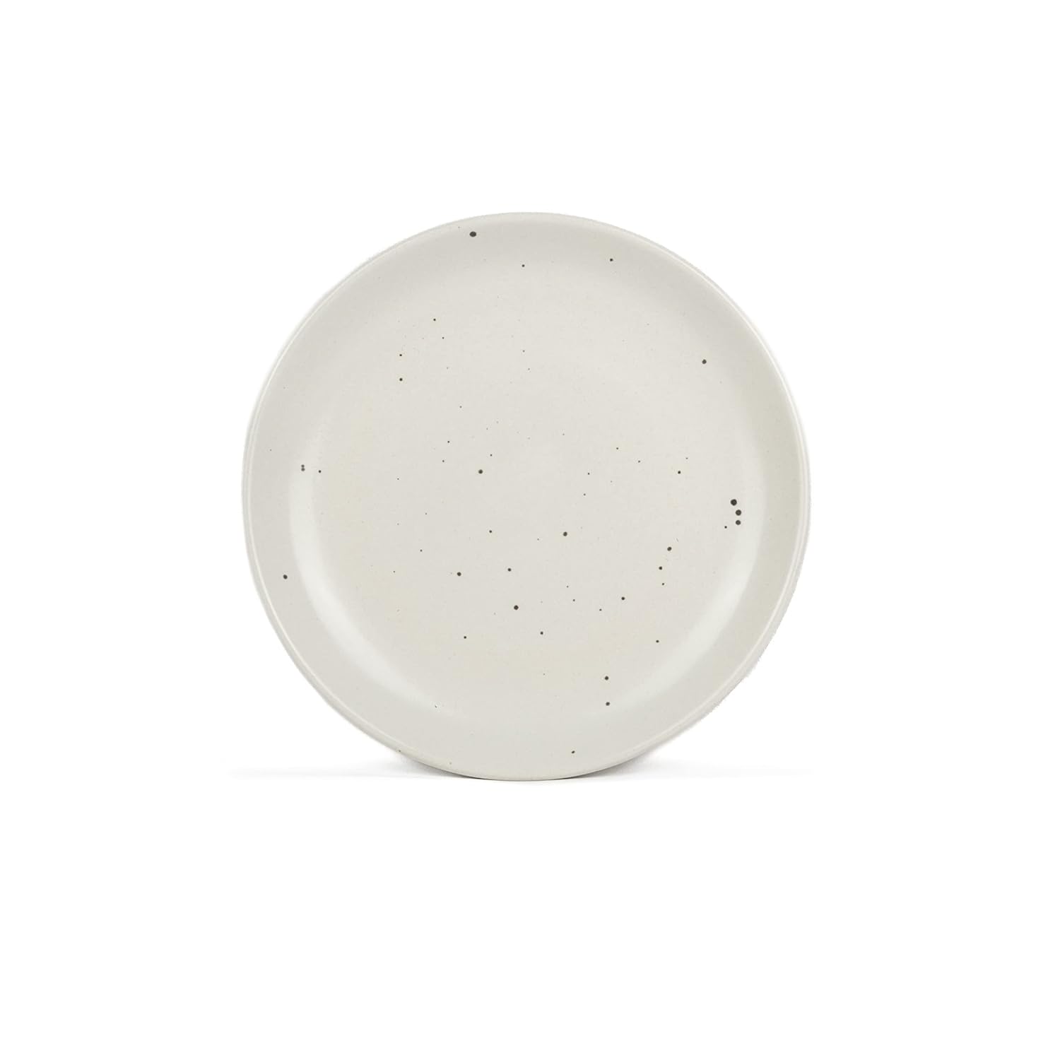 Ceramic Quarter Plates Set Of 6, White Speckle Earth Series | Premium Stoneware Snacks Plates Set - Dessert Plates | Small Plates With Matte Finish - Microwave Safe & Chip Resistant Ceramic Quarter Plates Set Of 6, White Speckle Earth Series | Premium Stoneware Snacks Plates Set - Dessert Plates | Small Plates With Matte Finish - Microwave Safe & Chip Resistant