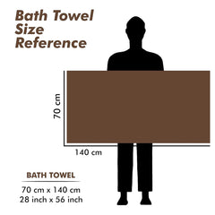 Urbanleaf Microfiber Large Bath Towel Quick Dry Super Absorbent Bath Towel For Men & Women | Towel For Bath, Travel, Gym, Beach, Pool, And Yoga (Brown)