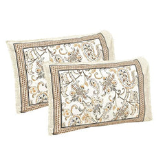 100% Cotton Jaipuri Bedsheet For King Size (90 X 103 Inches, Cream & Brown) With 2 Pillow Covers | Perfect For Everyday Use, Guest Rooms, Or Gifting On Special Occasions