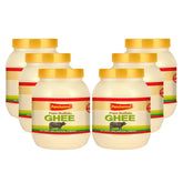 Pure Premium Buffalo Danedar Ghee By Panchamrut | Rich In Nutrients & Delicious Healthy Desi Ghee Good For Overall Health | 6 Litre (1 Litr * 6) 202.8 Ounce | Jar Pack