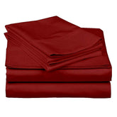 100% Microfiber Double Bedsheet With 2 Pillow Cover - 90 X 100 Inches, Burgundy | Luxury & Durability | Lightweight Fabric Suitable For Warmer Seasons & Less Chilly Nights