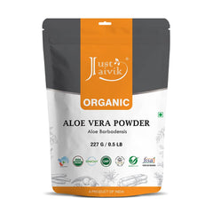 Just Jaivik Organic Aloe Vera Powder, Usda Organic Certified, 100% Organic | 227gm 0.5lbs