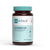 Healthkart Hk Vitals Vitamin D3 (600 Iu), With Sunflower Oil, Promotes Calcium Absorption, Bone Health, Muscle Strength & Immunity | 60 Vitamin D Capsules , 100gm 0.2lbs