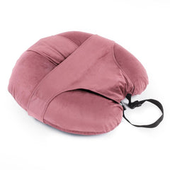 Pregnancy & Nursing Pillow Combo, U Shape Maternity Pillow For Sleeping - Dark Pink | 5 In 1 Multipurpose Use, Nursing Pillow | For Breastfeeding With Cotton Removable Cover, Adjustable Strap