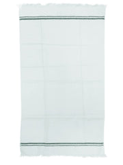 Athom Living Premium Cotton Light Weight Quick-Dry High Absorbent Cotton Bath Towel 250 Gsm, Green Stripes