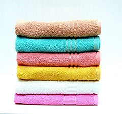 Mythos Soft Cotton Multicolored Hand Towels 400 Gsm -Set Of 5