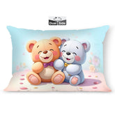 Kids Pillow Cushion With Super Soft Fabric, Animal & Cartoon Prints - 12x18 Inches | Dual Sided Design, Durable & Easy Care | Large & Versatile, Multi-Purpose, Made In India - Design 24