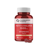 Carbamide Forte Vitamin B12 Tablets 1500mcg - Active Form Of Methylcobalamin B12 Supplement For Men & Women | 90 Veg Tablets 150gm 0.3lbs
