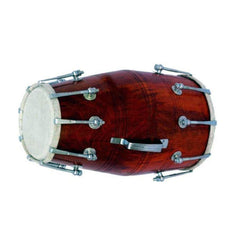 Indian Musical Professional Wooden Dholak With Carry Bag - Instrument Drum Nuts & Bolt | Dholak For Festival, Wedding, Satsang - Very Easy To Tune, Professional Grade Dholak