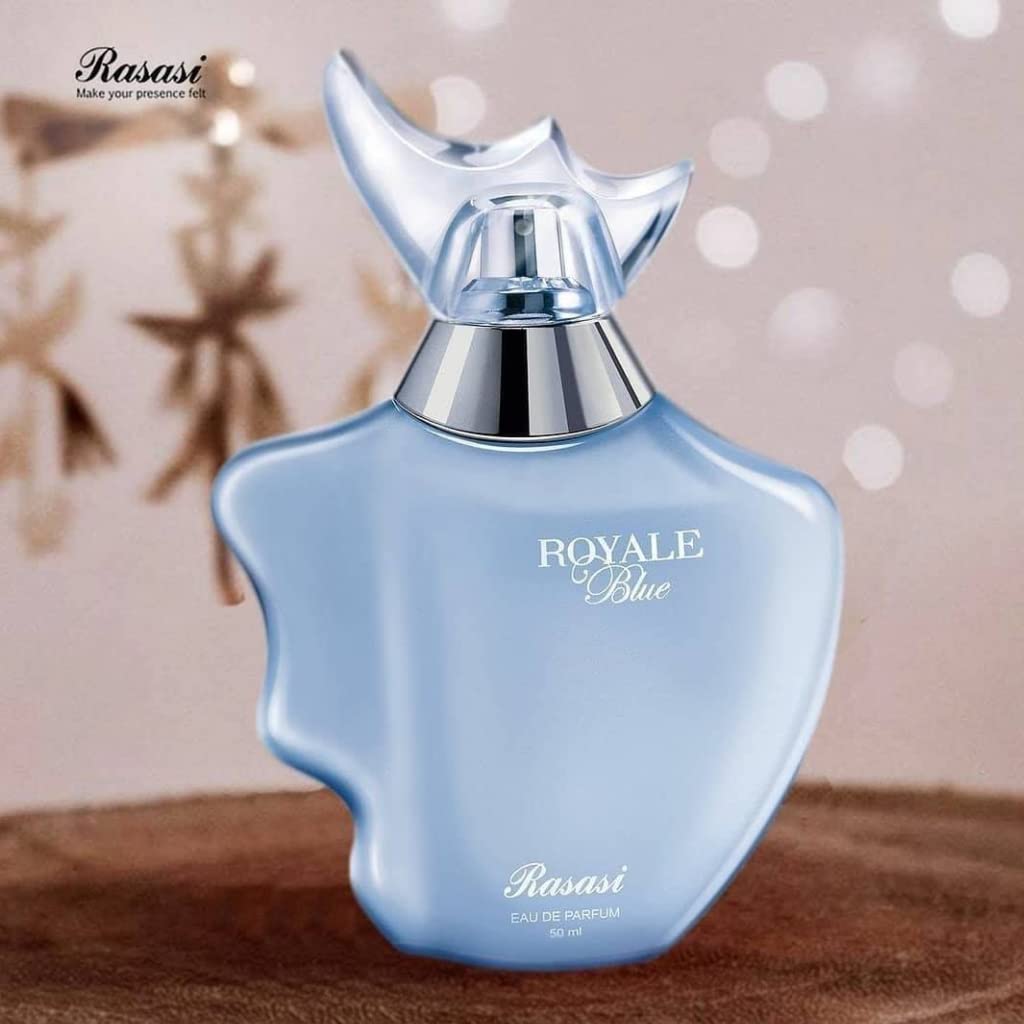 Rasasi Royale Blue Pour Femme Eau De Parfum 50ml 1.6 Fl.oz. Gift For Girlfriend | Party Wear Rasasi Royale Blue Pour Femme Eau De Parfum 50ml 1.6 Fl.oz. Gift For Girlfriend | Party Wear