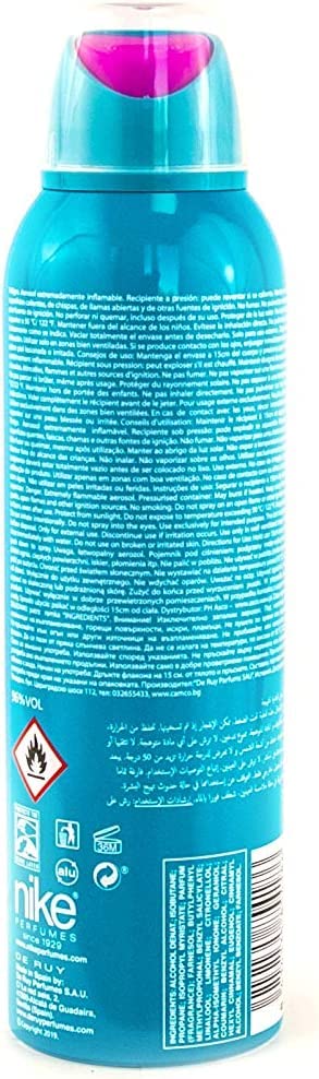 Nike Azure Women Eau De Toilette Long Lasting Deodorant Spray 200ml 6.7 Fl.oz. | Perfect Use For Officewear Nike Azure Women Eau De Toilette Long Lasting Deodorant Spray 200ml 6.7 Fl.oz. | Perfect Use For Officewear