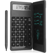 ShopCentre Smart Calci 2-in-1 Foldable Calculator & Writing Tablet Pad Combo | 12 Digit Pocket Calculator | Foldable Design With Notepad | Small Size | 2 In 1 Writing Tablet Calculator