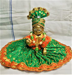 Laddu Gopal God Idol, Thakur Ji, Bal Gopal Ji Statue, Gold, Brass, Size - No. 1, Religious, All Occasions & Festivals Idol