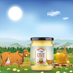 100% Natural A2 Gir Cow Ghee By Netar | Rich In Vitamins A & E Healthy Desi Ghee For Glowing Skin | 1 Litre (500ml * 2) 33.8 Ounce | Jar Pack