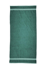 Space Fly Cotton Luxury Large Size Bath Towel 1000 Gsm (Green) - Pack Of 2