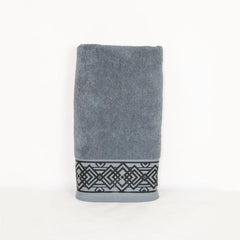 Rangoli 100% Cotton Fibre Bath Towel 600 Gsm | Highly Durable & Absorbent Towel | Skin-Friendly & Quick Drying Luxury Towels (Grey) - Pack Of 1
