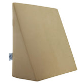 Orthopedic Wedge Pillow For Sleeping, Acid Reflux & Gerd Relief, Beige Color - 18 L X 17.5 W X 10 H Inch | Memory Foam Leg Elevator Cushion For Pregnancy, Back Support, Breathable