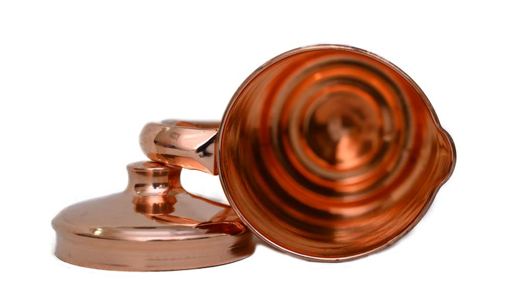 Stylish & Elegant Bedside Bedroom Copper Bottle Jar With Pure Copper & Joint Free, Capacity 1 Liter - Rustproof Stylish & Elegant Bedside Bedroom Copper Bottle Jar With Pure Copper & Joint Free, Capacity 1 Liter - Rustproof
