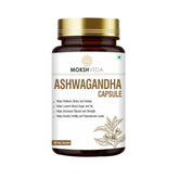 Mokshveda Ashwagandha Capsules, Experience The Revitalizing Power Of The Himalayas | 60 Veg Capsules 100gm 0.2lbs